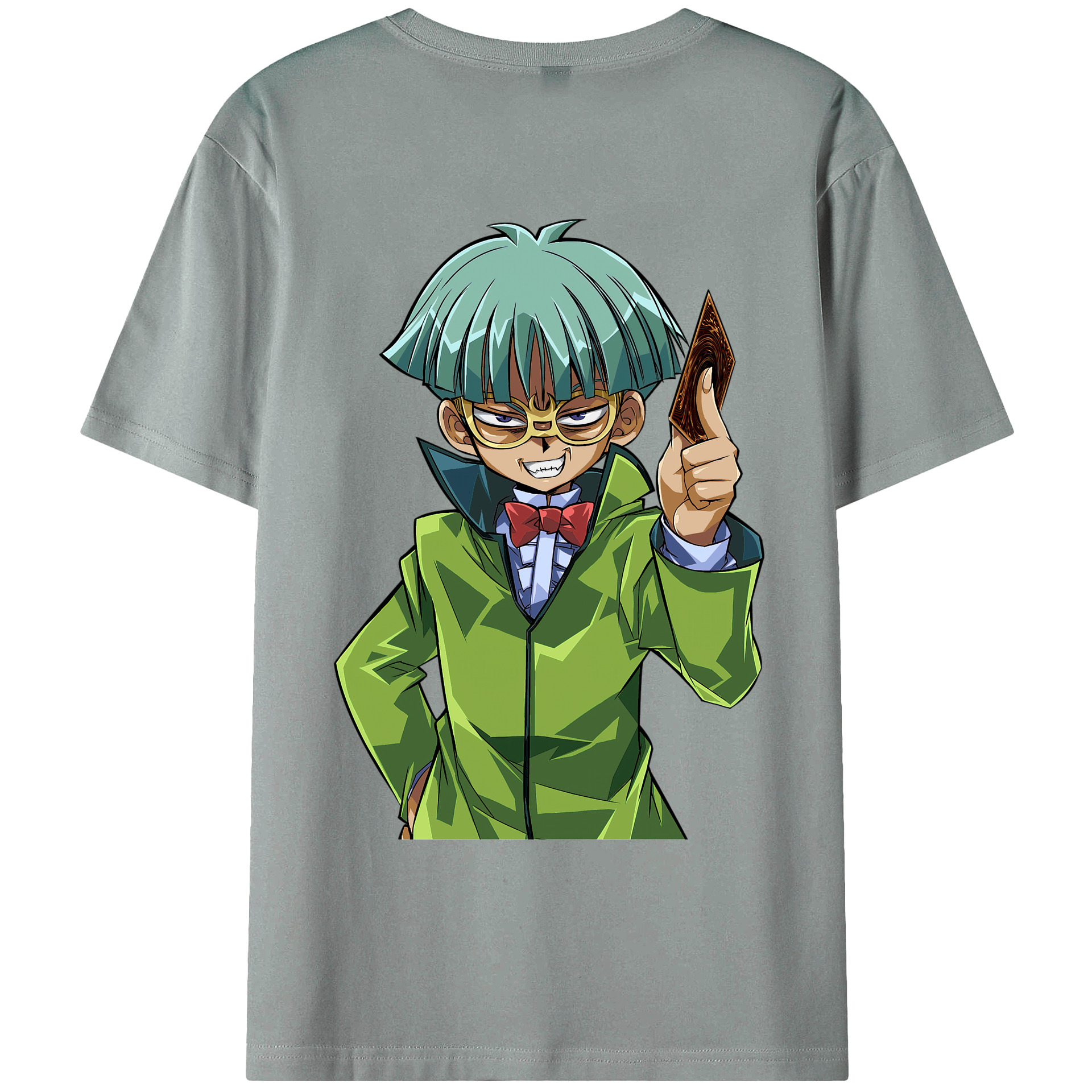 （画像用） 遊☆戯☆王 Yu-Gi-Oh! 綿100％ メンズ半袖Tシャツ（バックプリント） 通気性